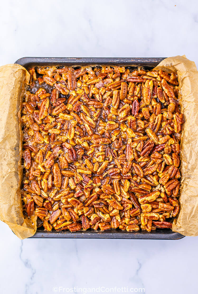 Pecan Pie Brownies in Pan