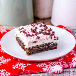 Peppermint Brownie Cheesecake Bars feature