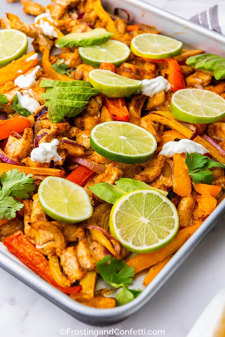 Sheet Pan Chicken Fajitas