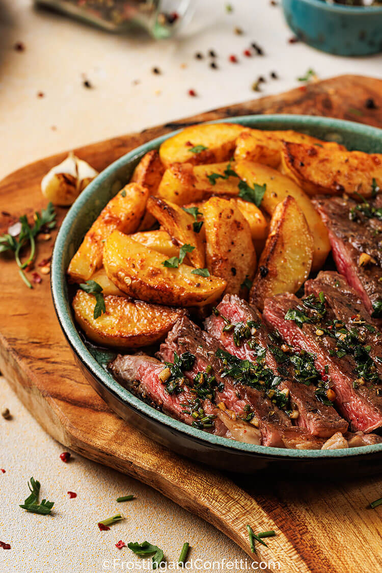 Steak with Garlic Fries