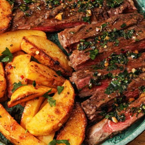 Steak with Garlic Fries