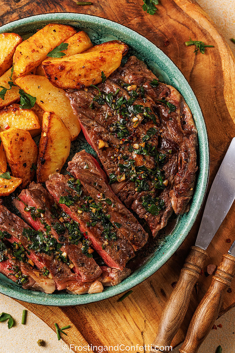 Steak with Garlic Fries