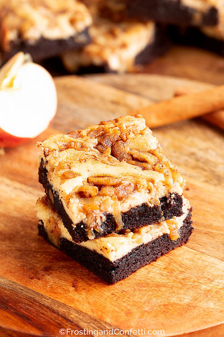 Apple Pie Cheesecake Brownies