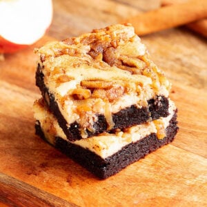Apple Cheesecake Brownies Feature