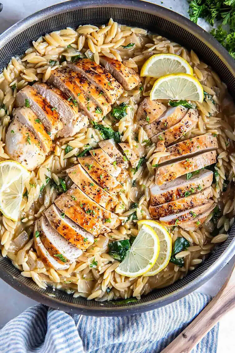 Lemon Chicken Orzo