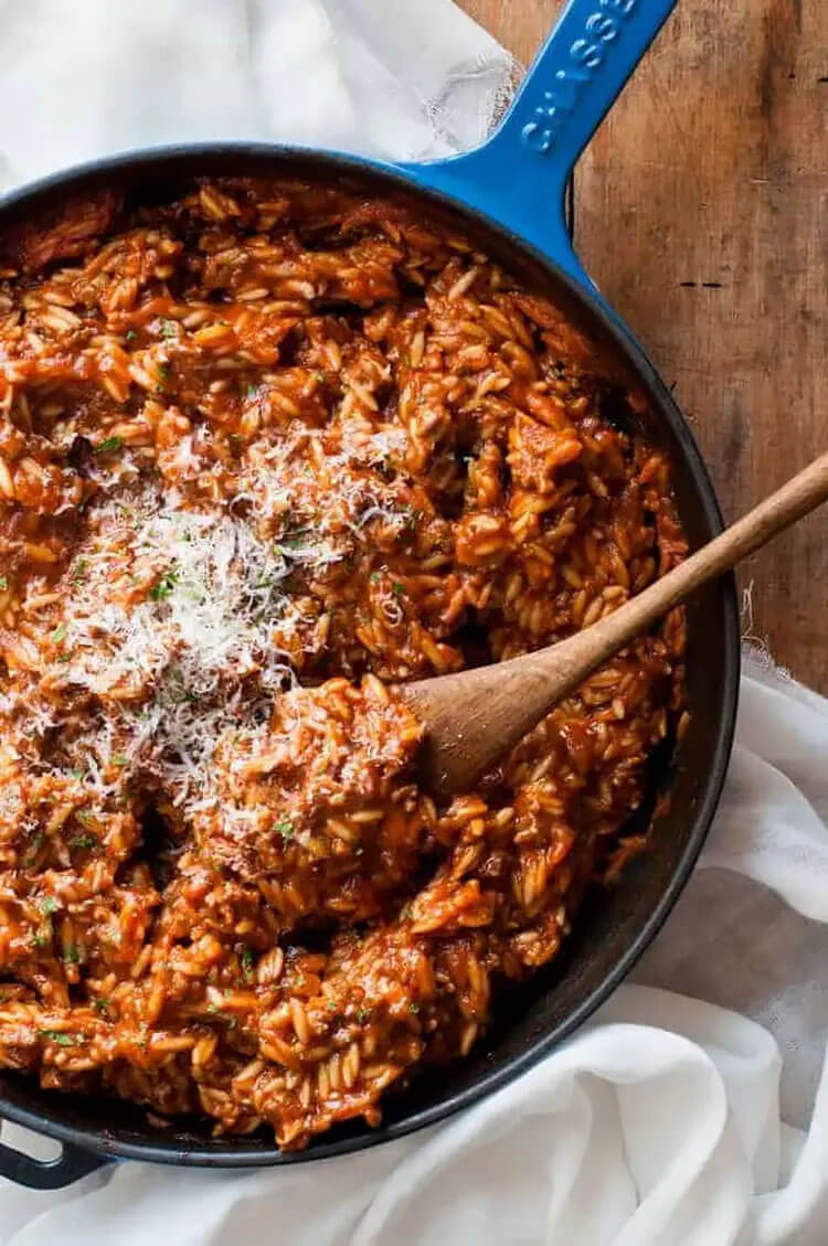Orzo Bolognaise